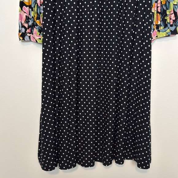 Maeve (Anthropologie) Sawyer Dress Polka Dot Floral Balloon Sleeves. Size Medium - Picture 5 of 12